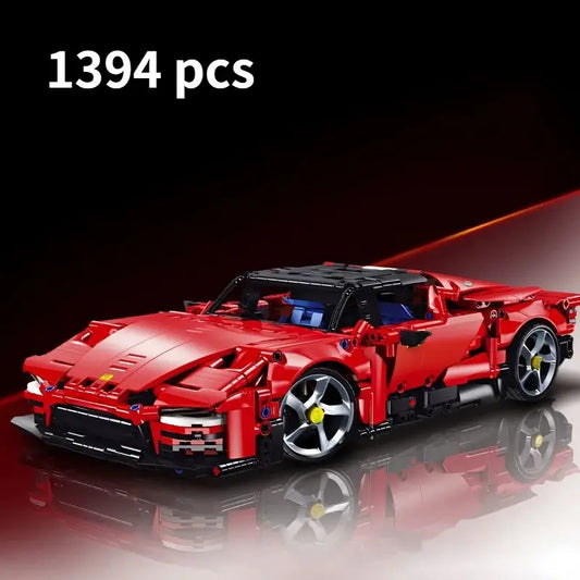 Red Sport Car Building Block (1394 pcs)