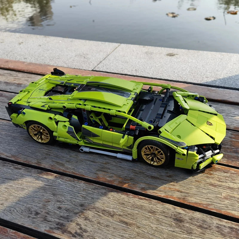 Green Sports Car Building Block (120 PCS)